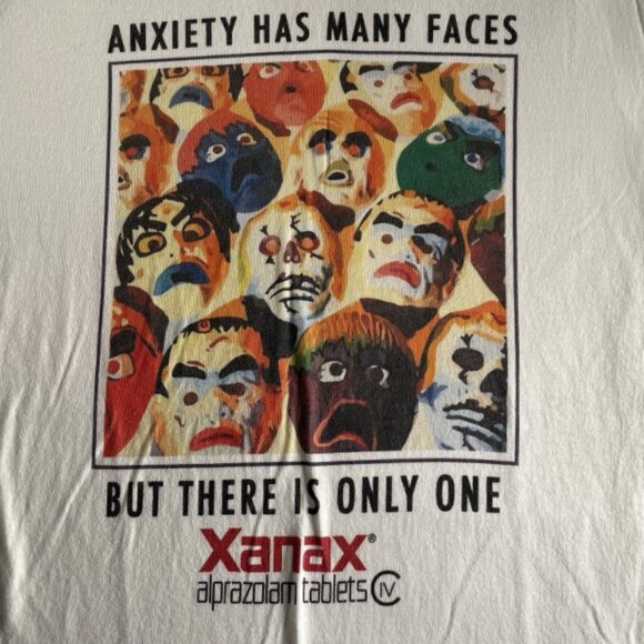 Vintage Xanax Alprazolam Promo Shirt Men’s Medium REPRINT Gildan NWT - Picture 3 of 5
